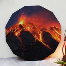 af395-폼아크릴액자56CmX56Cm12각형대형_화산폭발, 2.이미지2