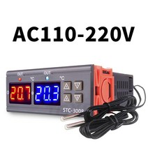 STC-3008 듀얼 디지털 온도 조절기 프로브 12V 24V 220V, CHINA_AC110 220