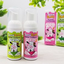 [스노우버디] 저불소 거품치약 45ml_딸기향/민트향, 상세설명 참조, 치약 1개 (딸기)