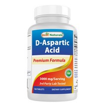 미국 Best Naturals D-아스파라긴산 3000mg 180정