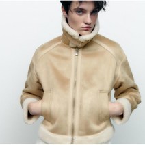 자라 ZARA 무스탕자켓 여성겨울자켓 숏무스탕 02H1224