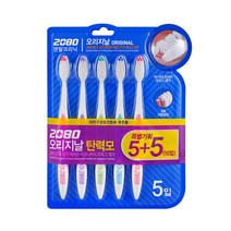 애경산업 2080오리지날칫솔 10입 탄력모 3세트 총30개 어금니 첨단 치과용 틀니 극세사, 2080오리지날칫솔 10입 탄력모 3세트 (총30개)