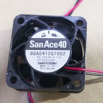 12V 24V DC CPU 냉각 팬 SANYO DENKI San Ace 9GA0312P3K001/109P0424H3013 dc 프로펠러 에어로포일 팬 PWM 듀티 사이클 팬 38*, 9GA0412P3J01, 40mm40mm28mm
