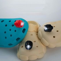 (해외) 헤드라이트 크록스 참 파츠 신발 조명 캠핑용 전등 야간 산책 2pcs, 백색