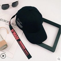 캣폴 베란다펫도어 원목캣타워 캣타워DIY 벨벳 고양이 귀 야구 모자 귀여운 긴 스트랩 캡 여성 봄/여름 스트리머 남성 펑크 디자이너, [01] adjustable, [07] blackHR redW