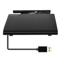 외장 CD롬 블루레이 Deepfox 형 USB 30 DVDRW/CDRW 버너 녹화 광학 드라이브 CD DVD ROM Writer For Tablet, 01 USB 3.0 Black