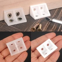 자파몽드 플라스틱 코너 브라켓 10P 흰색 ㄱ자 브래킷, 10개