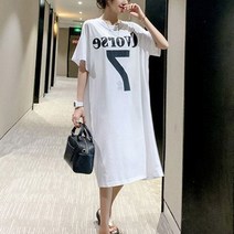 캐주얼 패션 여성 뒷반전 트임 롱 여름 원피스