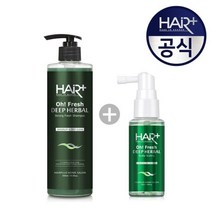 지성두피 탈모관리 헤어플러스 오프레시 스트롱 샴푸500ml +스케일링50ml