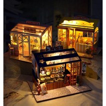 책꽂이 미니어처 DIY 북엔드 책장 미니어쳐 하우스 북눅 미니 인테리어 모델, D