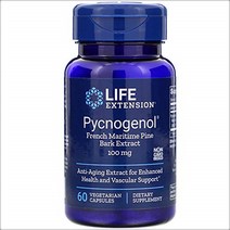 라이프익스텐션 피크노제놀 프랑스 해안송 껍질추출물 100mg 60캡슐
