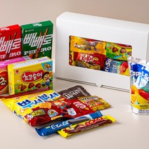 11종 간식선물포장 빼빼로+과자+음료 세트 꾸러미 조공 단체 행사 감사 답례품 간담회 체육대회 시보해제 결혼식 돌잔치 어린이날 크리스마스 관광버스 산악회, 28B4_빼빼로과자선물세트 2호