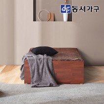 동서가구 유주얼 멀바우 싱글 S 황토숯 흙침대 스탠다드 DF642743, 멀바우브라운
