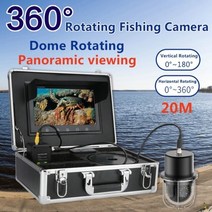 어군 탐지기 바다 민물 10 인치 20m 50m 100m 수중 낚시 비디오 카메라 물고기 파인더 IP68 방수 20 Led 360 학위 회전 파노라마 카메라 어탐기, FX10-50M