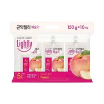 청정원 달달구리 라이틀리 곤약젤리 복숭아 간편식 쫀득쫀득 야식 어른 회사간식 150g 10개입, 7세트