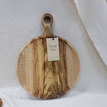 현우드 유칼립투스원목 빵도마 우드트레이 원형트레이