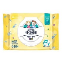 크리넥스 마이비데 키즈 화장실용 물티슈 캡형, 60매, 3팩