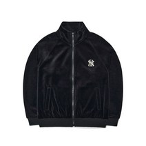 [국내 매장판] MLB 공용 베이직 스몰로고 벨벳 스텐드넥 집업3ATRB0824-50BKS 300423