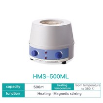 JOANLAB-공식 스토어 1000ml 디지털 전기 가열 맨틀 자기 교반기 실험실 장비 열 조절기 110v 220v 포함, 10 HMS 500ml_01 EU 플러그
