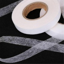 64 미터 검은 색 흰색 양면 Interlining 접착 패브릭 옷 철 밑단 테이프 웹 DIY 재봉 액세서리 린넨코튼원단, 30mm, White