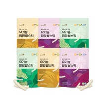 맘스미 유기농 맘맘 쌀스틱 채소맛(30g) 6봉세트 (현미 자색고구마 시금치), 자색고구마6, 30g