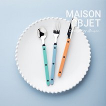 [메종오브제] 시에르 파르베 커트러리 디저트 3종세트, 파스텔블루, 색상:파스텔블루