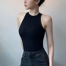 데이룸 기본 홀터넥 나시 민소매 끈나시