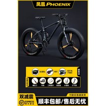 MTB 산악자전거 성인용 여성용 광폭타이어 학생용 고성능 팻바이크 오프로드, 21단, 26인치, R-Y 무광 그레이 3칼 일체형 휠