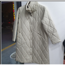 누빔 퀼팅 롱패딩