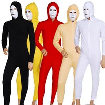 고급 쫄쫄이 타이즈 세트 할로윈 파티 행사 공연 소품, 화이트