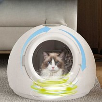 펫드라이룸 강아지 고양이 털말리는 기계 초고속 건조, 화이트(800W 전력) + (+ 음이온 + 오존소독)