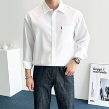 데일트 남자 빅사이즈 링클프리 스판 오버핏 셔츠 남방