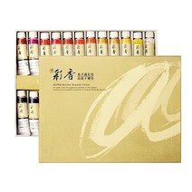 알파 채향 동양화물감 15ml 24색동양화 한국화물감 민화 수묵화 붓, 본상품
