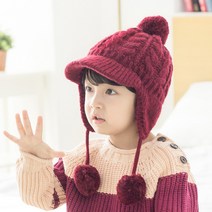뿌뿌룰루 니트캡 귀달이모자