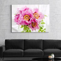 셀러허브 부케 모란 No2 생동감 넘치는 모란 꽃 액자 6호, 정사각형(32x32cm)/프레임액자(골드)