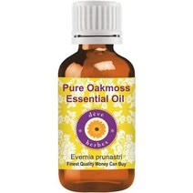 잠잘오는향 숙면 아로마 에센셜오일 Deve HerbesPure Oakmoss 에센셜 오일Evernia prunastri 내부 플라스틱 유로 드로퍼 스팀 증류 퍼스널 케어용, 5ml(0.16온스) 플라스틱 유