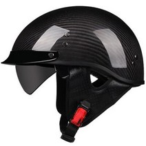 반모헬멧 바이크헬멧 소두핏 클래식 레트로 DOT Carbonfiber 오토바이 독일 Casco 일본식 모토 오픈 하프 페이스 헬기 바이커 파일럿 맨, 5.b2 - M