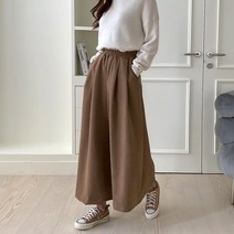 빨강몽키 여성 와이드 통팬츠 리드치마팬츠