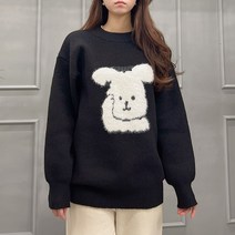 [세인트이브] 8387 원단짱짱 보들보들 강아지 포인트 예쁜 니트티셔츠