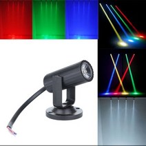 무대 조명 무선 원격 제어 led 연기 기계 무대 효과 1W RGBW LED 무대 조명 Pinspot 빔 스포트 라이트 전문, 07 Blue