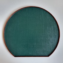삼베천연옻칠반달우드트레이, 카키