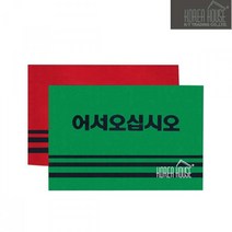 KT 카펫 매트 출입구 발판 어서오십시오 60x90cm 바닥매트 현관매트 발매트 미끄럼방지매트 깔판, 색상, 그린