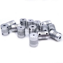 D19 x L25 알루미늄 샤프트 커플링 5 8 6.35mm 8mm 10mm CNC 스테퍼모터, 02 3 X 4