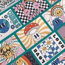 레트로스마일 더스트 코일 매트 현관 발코니 베란다, retro-0003