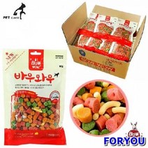 ForU412 바우와우 애견 혼합간식 박스 45개 애완 강아지 애완간식 애견용품 애완용품, 상세페이지 참조