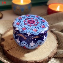 향기로운 양초 향기 수제 양초 항아리 말린 꽃 tinplate box mini tins for candles wedding gift home decoration, 19