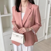 [다잇템] 여자 색상 크로쉐 들러리룩 모직 출근룩 자켓