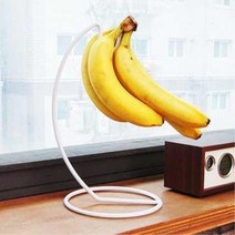 바나나걸이 바나나싱싱하게 오래보관 바나나거치대 인테리어 위생적인 행거, 화이트