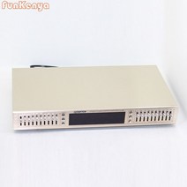 호스트 EQ665 이퀄라이저 Hifi 홈 EQ 밸런스드 믹서 더블 10 세그먼트 스테레오 트레블 알토 저음 조절 블루투스 포함, 01 Golden no Bluetooth