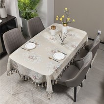 식탁보 유러피안 럭셔리 가정용 롱 스퀘어 사각형 퀼트 타원형 응접실이 있다 티테이블 대 천 원탁테이블 2164245932, 110*170CM